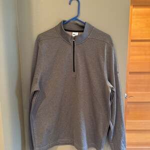 Nike Men's Gray Therma-Fit 1/4 Zip L
